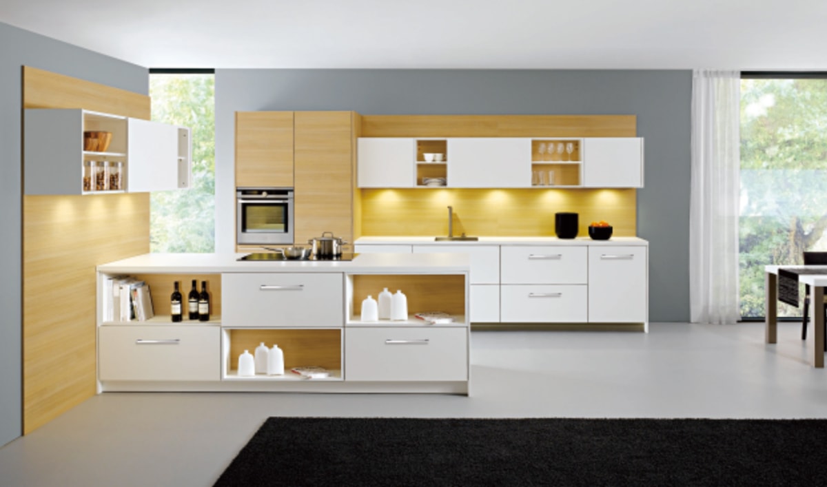 Modern High Gloss Laminate Kitchen Cabinet Simple Designs ZH-8614 07